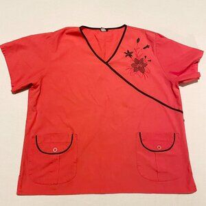 Denice Womens Scrub Shirt Top 2XL